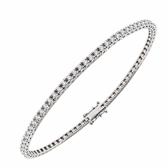 Bracciale Fanton Gioielli Donna TENNIS DIAMANTI in Oro bianco Diamante 1.00 Ct ANOR-165-52 - ANOR-165-52